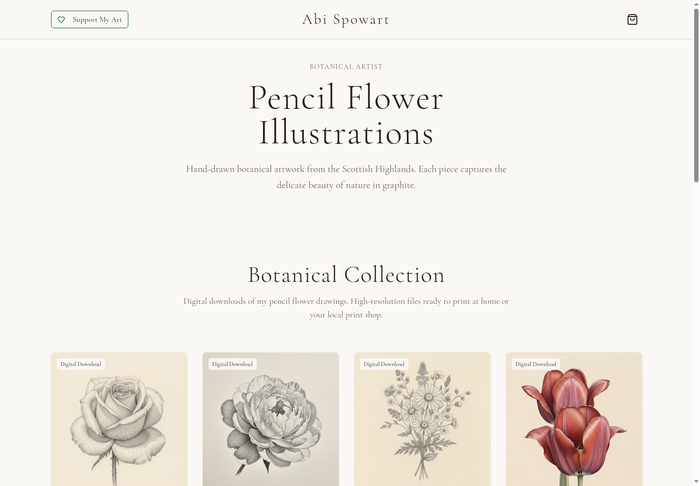 Screenshot preview of abispowart.com